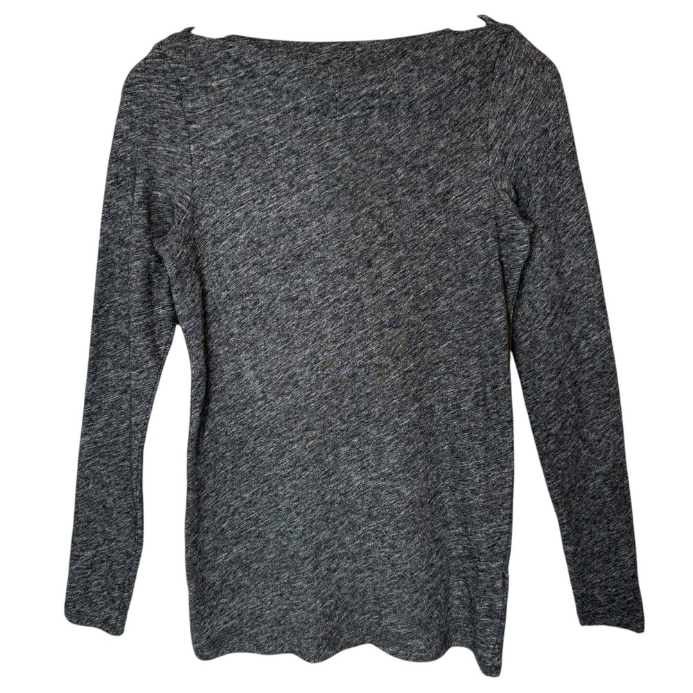 Eileen Fisher Bateau Neck Wool Blend  Gray Sweater size XS